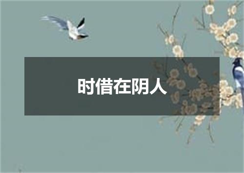 时借在阴人