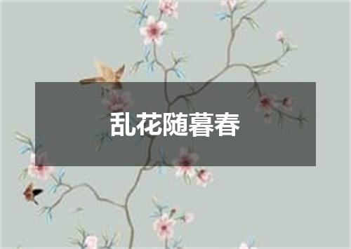 乱花随暮春