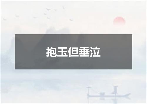 抱玉但垂泣