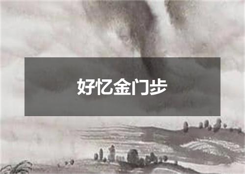好忆金门步