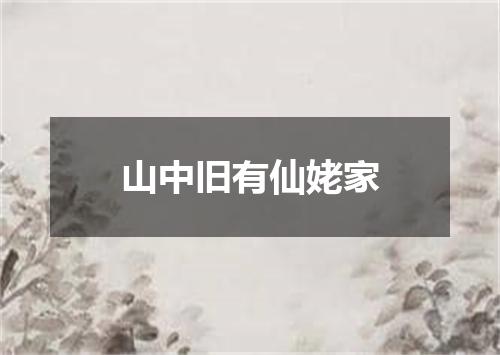 山中旧有仙姥家