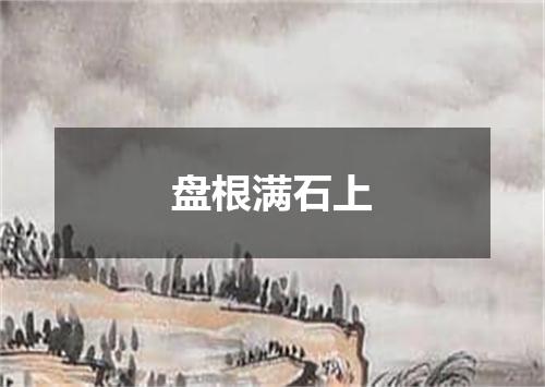 盘根满石上