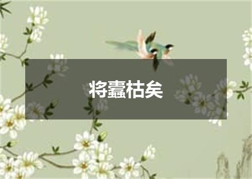 将蠹枯矣
