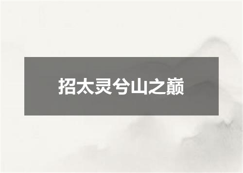 招太灵兮山之巅