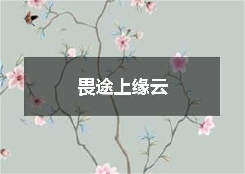 畏途上缘云