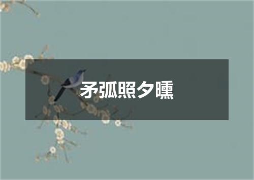 矛弧照夕曛