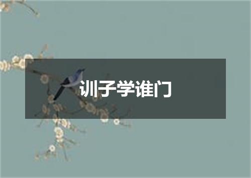 训子学谁门