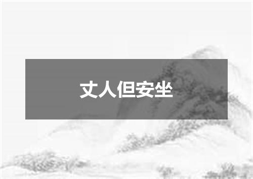丈人但安坐