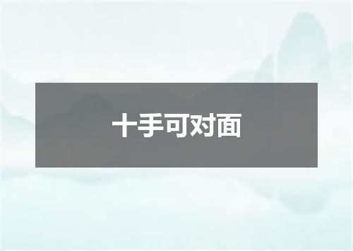 十手可对面