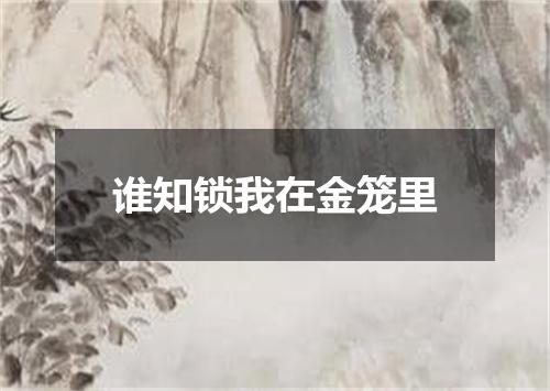 谁知锁我在金笼里