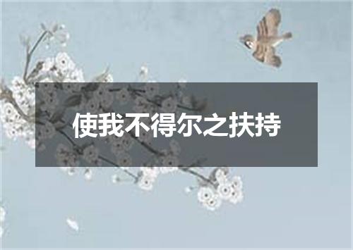 使我不得尔之扶持