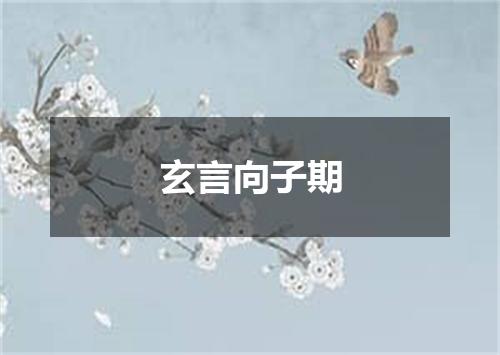 玄言向子期
