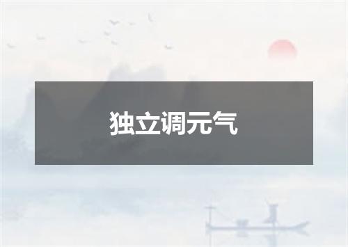 独立调元气