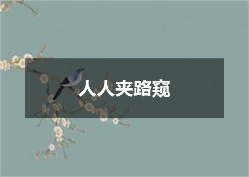 人人夹路窥