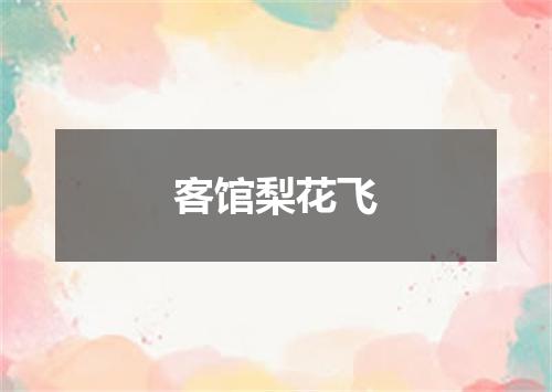 客馆梨花飞