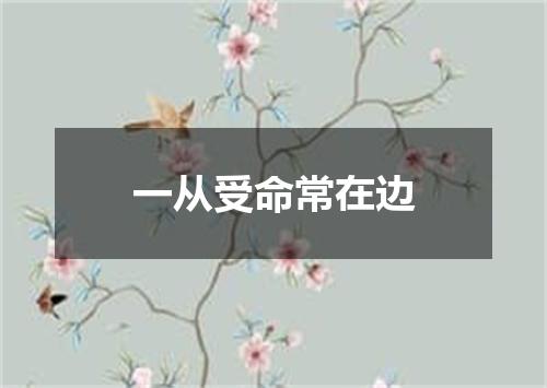 一从受命常在边