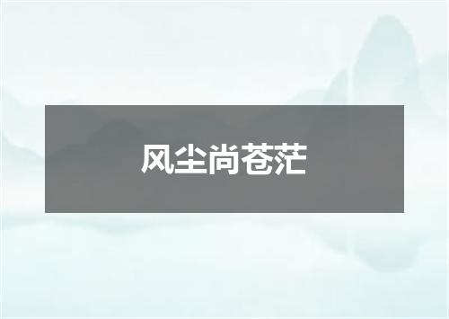 风尘尚苍茫