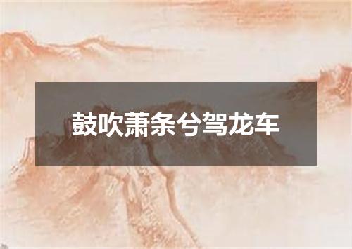 鼓吹萧条兮驾龙车