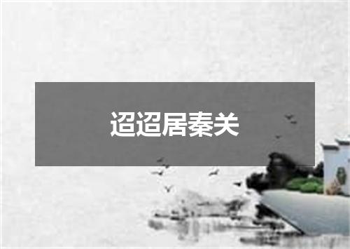 迢迢居秦关