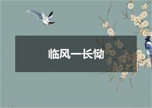 临风一长恸