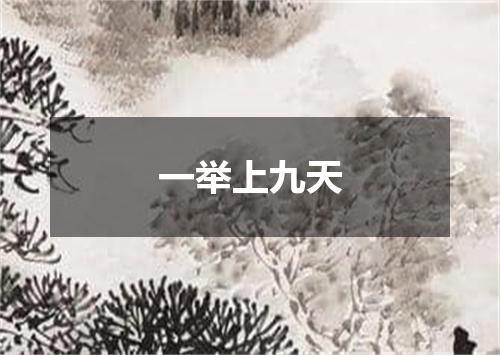 一举上九天