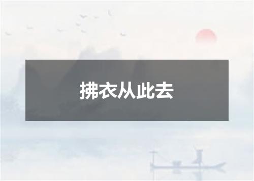 拂衣从此去