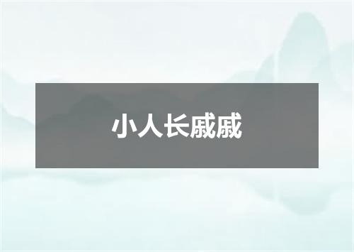 小人长戚戚