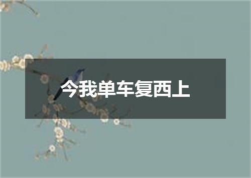 今我单车复西上