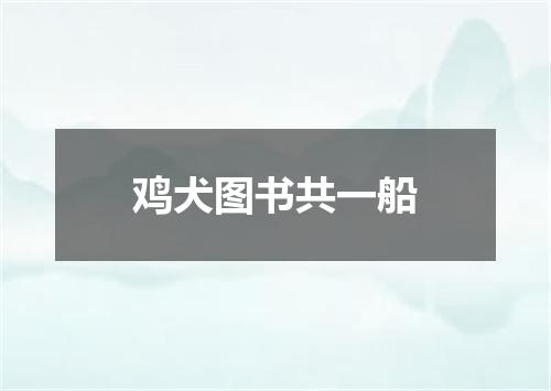鸡犬图书共一船