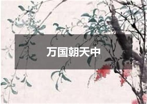 万国朝天中