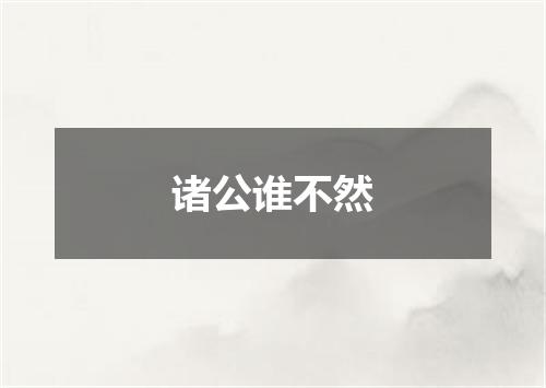 诸公谁不然