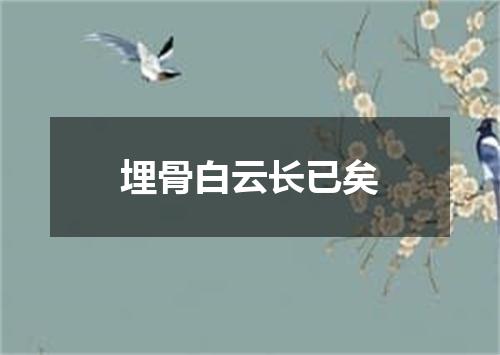 埋骨白云长已矣