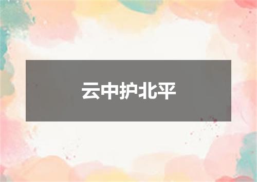 云中护北平