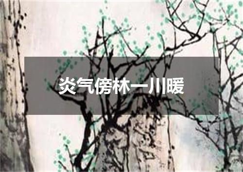 炎气傍林一川暖