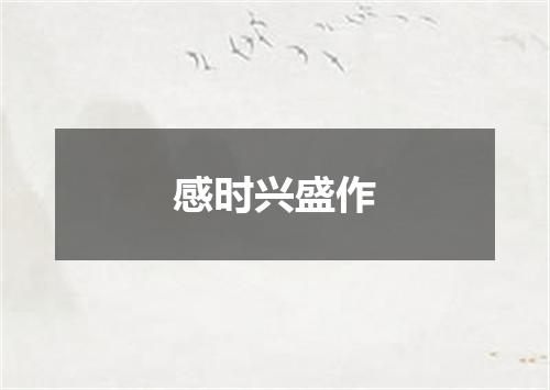 感时兴盛作