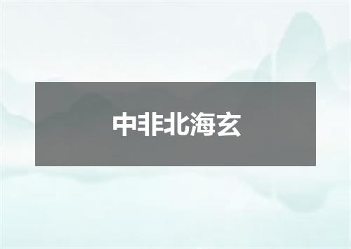 中非北海玄
