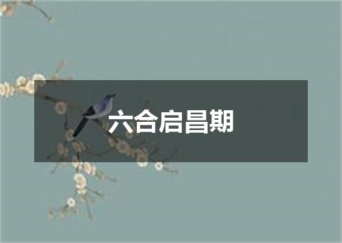 六合启昌期
