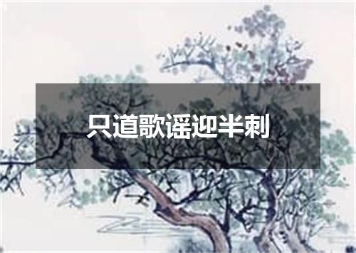 只道歌谣迎半刺