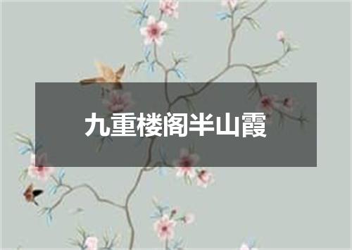 九重楼阁半山霞