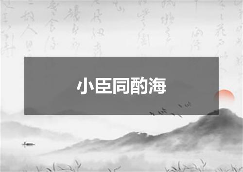 小臣同酌海
