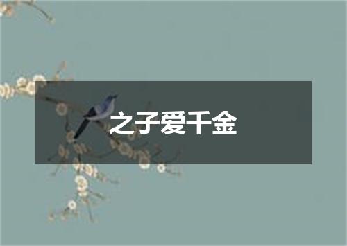 之子爱千金
