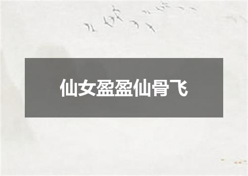 仙女盈盈仙骨飞