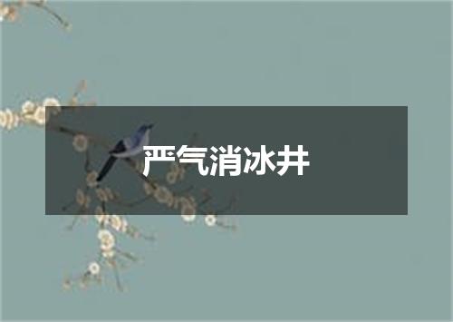 严气消冰井