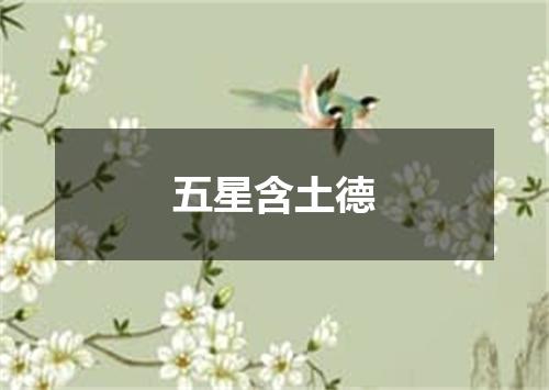 五星含土德