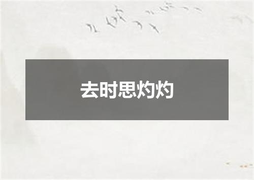 去时思灼灼