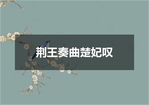 荆王奏曲楚妃叹