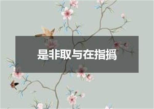 是非取与在指撝