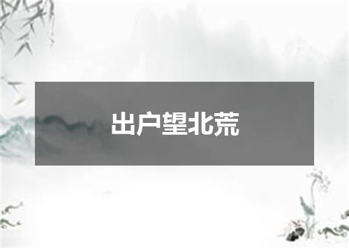 出户望北荒
