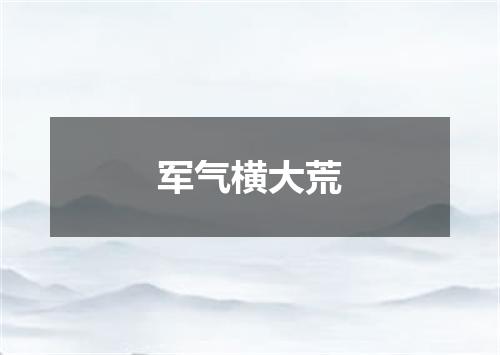 军气横大荒