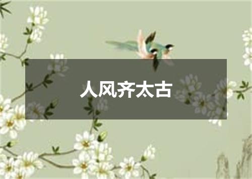 人风齐太古